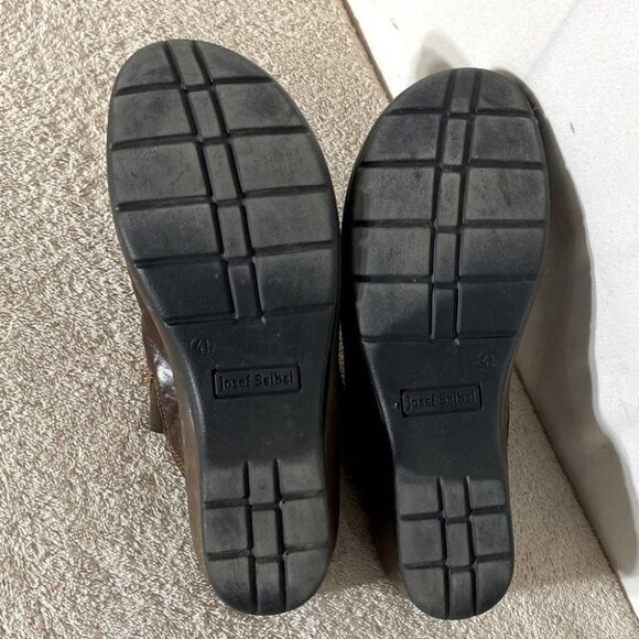 Josef Seibel Brown Leather Slip on Mules 41 - Picture 8 of 13